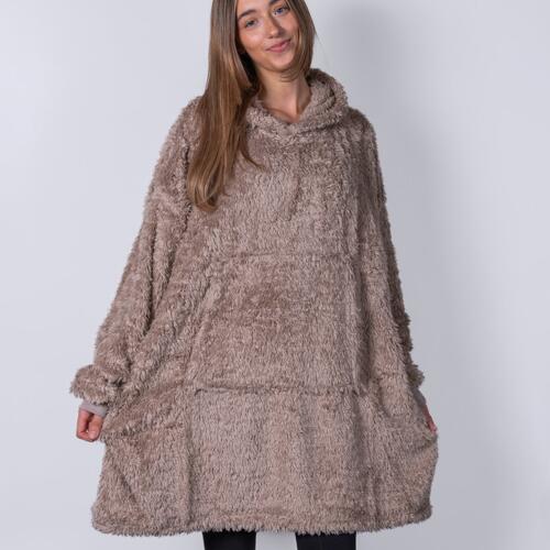 The Ribbon teddy bear fabric hoodie Thumbnail