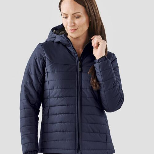 Women’s Nautilus quilted hooded jacket Thumbnail