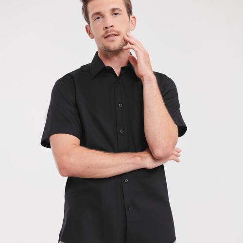 Short sleeve easycare tailored Oxford shirt Thumbnail