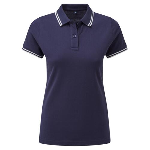 Womens tipped polo  Thumbnail