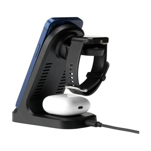 Triple-Up RCS Recycled ABS Wireless Charger Stand Thumbnail